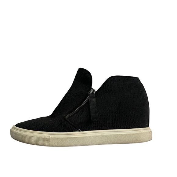 MADDEN GIRL Preston Wedgie Sneaker Black Size 7.5 - Picture 4 of 8